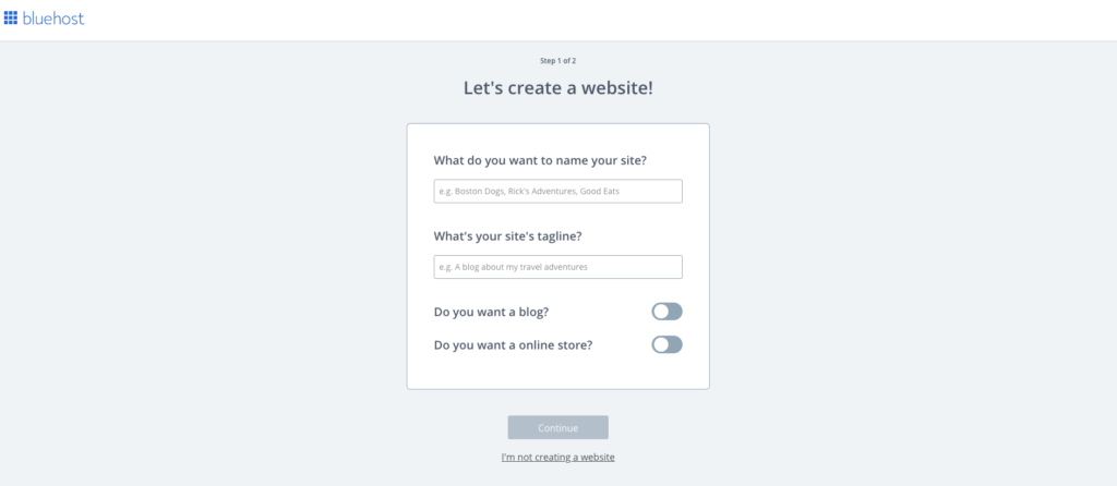 setting up your blog