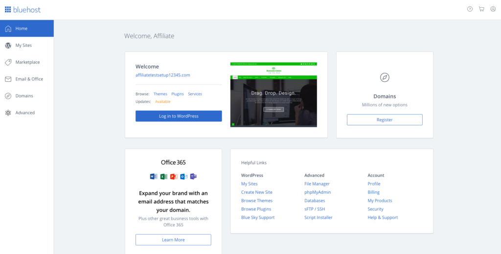 setting up your blog